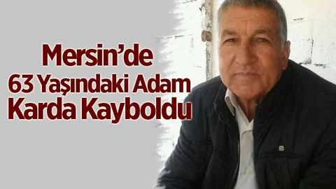Mersin'de Bir Kişi Karda Kayboldu