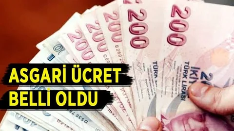 Asgari Ücret Belli Oldu