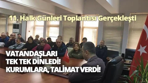 Kaymakam Otcu, 11. Halk Günü Toplantısını Gerçekleştirdi
