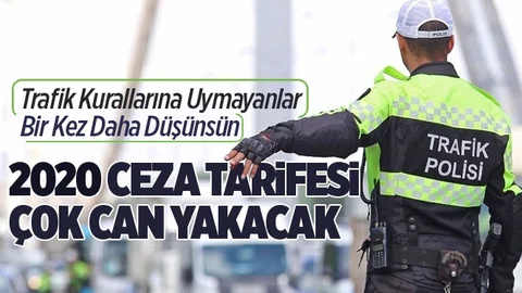 İşte 2020 Yılı Trafik Cezaları