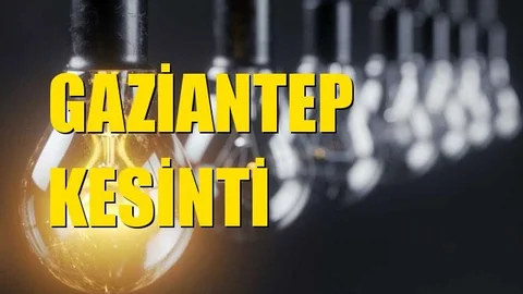 Gaziantep Elektrik Kesintisi 29 Aralık Pazar