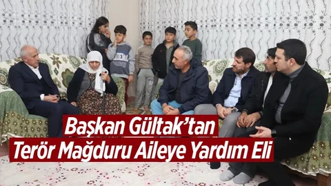 Akdeniz Belediye Başkanı Gültak, Terör Mağduru Aileye Sahip Çıktı!
