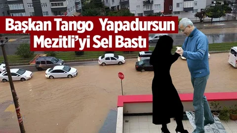 Mersin Mezitli'yi Sel Bastı