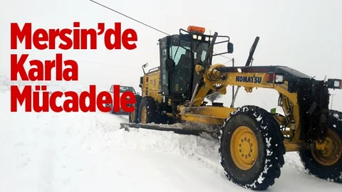 Mersin'de Karla Mücadele