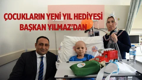 Çocukların Yeni Yıl Hediyesi Başkan Yılmaz'dan