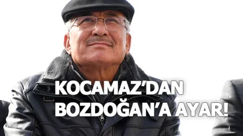 Kocamaz'dan, Bozdoğan'a Ayar!