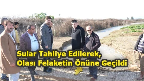 Ekipler, Taşkın Sularını Anında Tahliye Ederek Olası Bir Felaketin Önüne Geçti