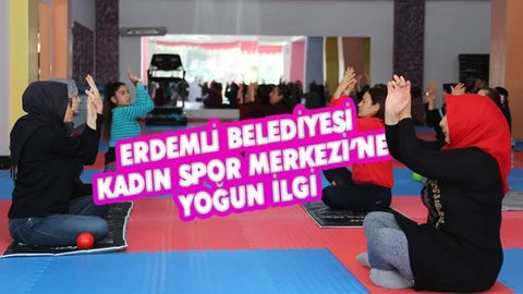 İlçe Belediyesinin Kadın Spor Merkezi’ne Yoğun İlgi