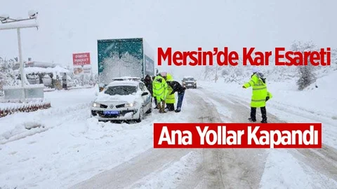 Mersin'de Kar Esareti