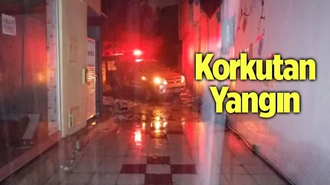 Mersin'de Korkutan Yangın
