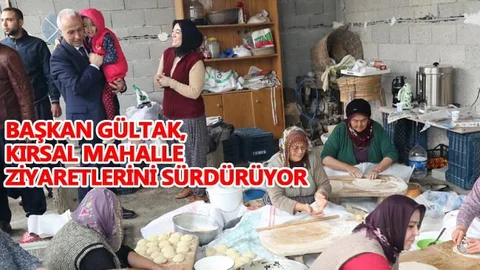 Akdeniz Belediye Başkanı Gültak, Kırsal Mahalle Ziyaretlerini Sürdürüyor