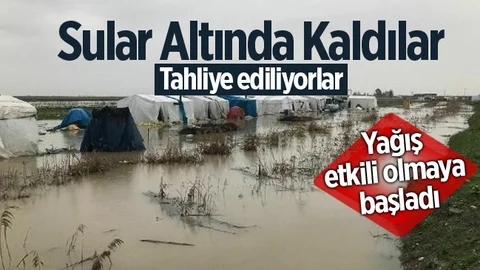 Mersin'de Yağış Etkili Olmaya Başladı! Tahliye Ediliyorlar