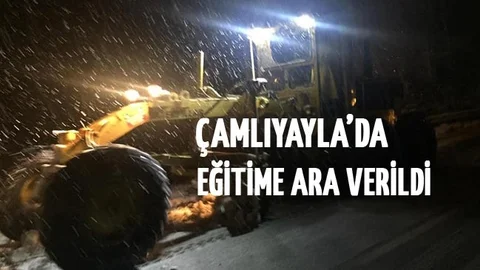 Çamlıyayla'da Eğitime Ara Verildi!