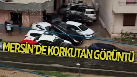 Mersin'de Korkutan Görüntü