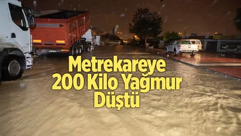 Mersin'de Metrekareye 200 Kilogram Yağmur Düştü