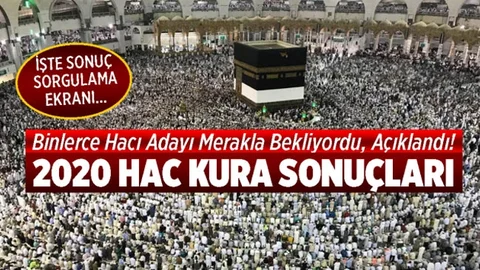 Hac Kura 2020 Sonuçları!