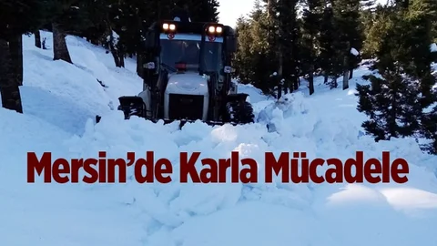Mersin'de Karla Mücadele