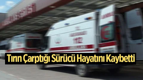 Benzini Biten Aracından İnen Sürücüye Tır Çarptı