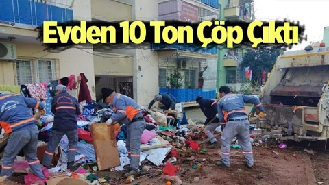 Çöp Evden 10 Ton Çöp Çıktı