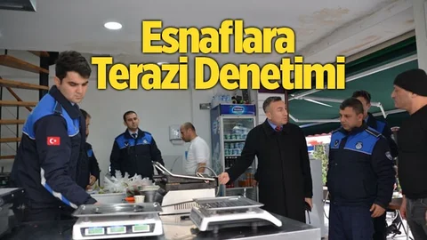 Mersin'de Esnaflara Terazi Denetimi