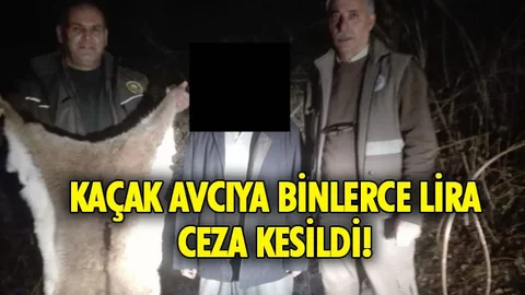 Yaban Keçisini Kaçak Avlayan Şahsa Binlerce Lira Ceza!