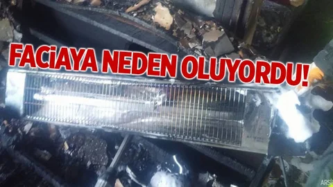 Mersin'de Elektrikli Isıtıcı Yangın Çıkardı