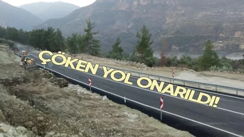 Çöken Karayolu Onarılarak Yeniden Trafiğe Açıldı