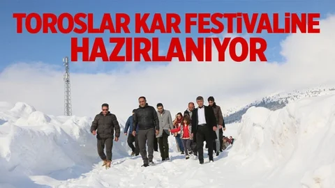 Toroslar'da Kar Festivali Başlıyor