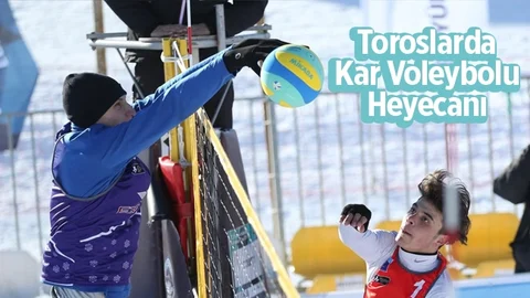 Kar Voleybolu Türkiye Şampiyonası Heyecanı Toroslar'da