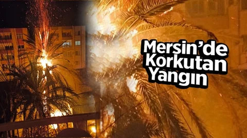 Mersin'de Korkutan Yangın