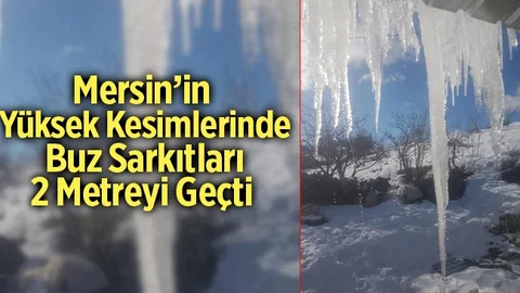 2 Metreyi Aşkın Buz Sarkıtları Tehlike Oluşturuyor