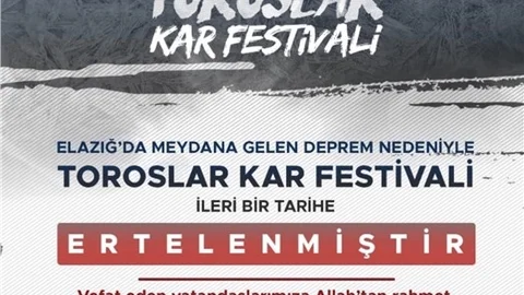 Toroslar Kar Festivali Ertelendi!
