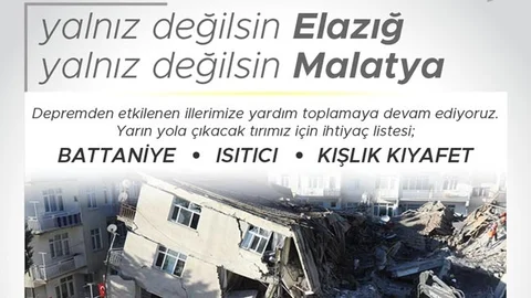 Toroslar Belediyesi'nin Yardım Tırı Yarın Yola Çıkıyor