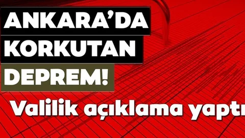 Ankara'da Deprem