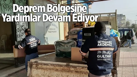 Akdeniz Belediyesinden Deprem Bölgesine Yardım Eli