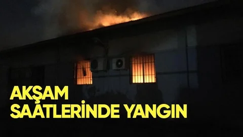 Spor Salonunda Yangın!
