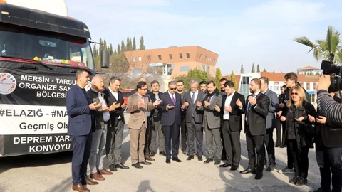 MTOSB’den Elazığ ve Malatya’ya 7 Yardım Tırı Gönderildi