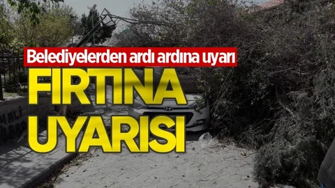 Mersin'de Fırtına Uyarısı