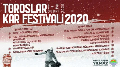 Toroslar'ın Kar Festivali Bu Hafta Sonu Yapılacak