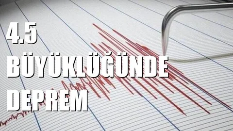 Manisa'da 4.5 Büyüklüğünde Deprem!