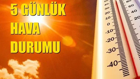 5 Günlük Mersin Hava Durumu!