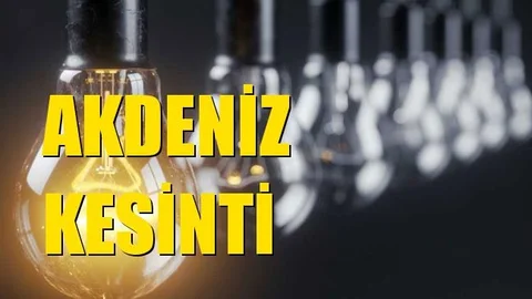 Akdeniz Elektrik Kesintisi 15 Şubat Cumartesi