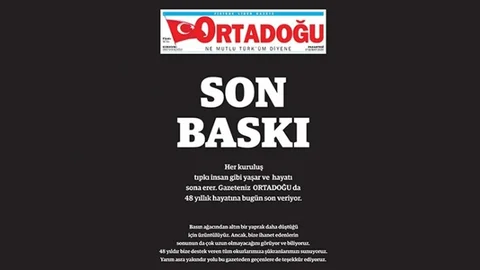 48 Yıllık Gazete Kapandı