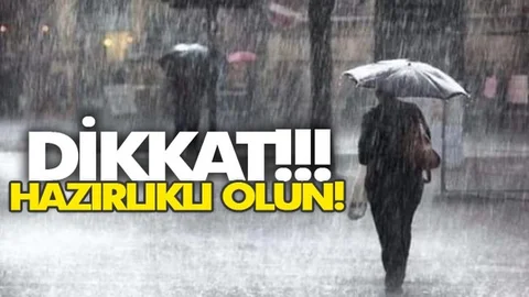 Meteorolojiden Mersin İçin Şiddetli Yağış Uyarısı