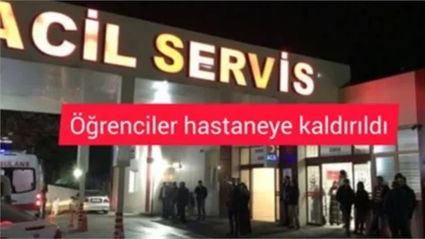 20 Öğrenci Hastaneye Kaldırıldı