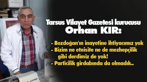 Gazeteci - Yazar Kır'dan Bozdoğan'a Göndermeli Duyuru!