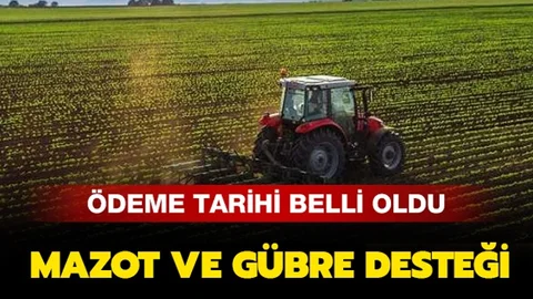 Mazot Gübre Desteği Ödemeleri Başladı