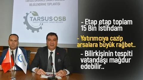 OSB Hızla İlerliyor! Bilirkişinin Tespiti Vatandaşı Mağdur Edebilir