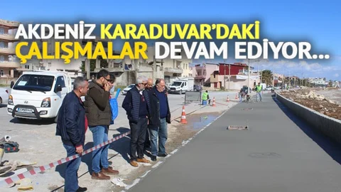 Karaduvar Sahili Yenileniyor