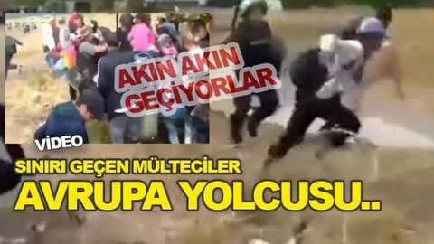 İşte Avrupa'ya Gitmek İçin Sınırı Geçiş Anları
